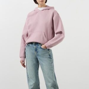 SKIMS Cotton Fleece Hoodie in Dusk Pink